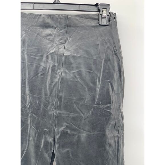 BABATON Women's Black Faux-Leather Side-Zip Cropped Pants SZ 00 - Picture 6 of 9